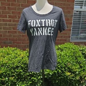 Cheekys Foxtrot Yankee Tee Size L